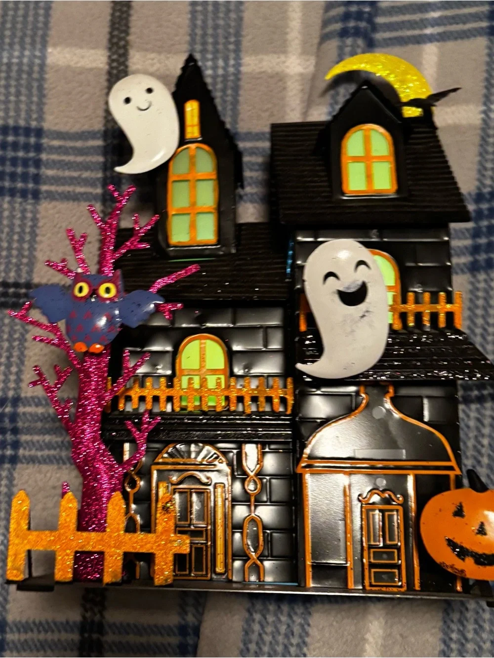 Halloween Haunted House Decor - Black & Orange with Pink Accents